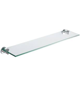 Ginger 4634T/PC Kubic 24" Glass Shelf in Polished Chrome