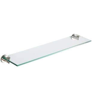 Ginger 4634T/PN Kubic 24" Glass Shelf in Polished Nickel