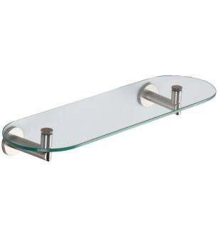 Ginger 0234T-18/SN 18" Tempered Shelf From The Sine Collection in Satin Nickel
