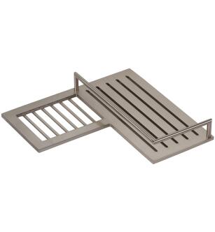 Ginger 28504L/SN Surface 9.4" Metal Corner Shelf, Left in Satin Nickel