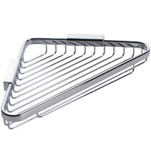 Ginger 554G/PC Hotelier 9" Wall Mounted Brass Corner Shower Basket in Polished Chrome