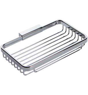 Ginger 551G/PC Hotelier 8" W X 1.4" H Wall Mounted Brass Shower Basket in Polished Chrome