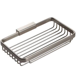 Ginger 551G/SN Hotelier 8" W X 1.4" H Wall Mounted Brass Shower Basket in Satin Nickel