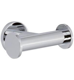 Ginger 4610D/PC Kubic Double Robe Hook in Polished Chrome