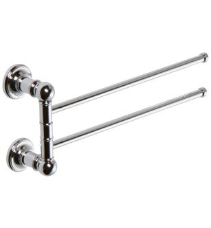 Ginger 4522S/PC 12" Pivoting Double Towel Bar From The Columnar Collection in Polished Chrome
