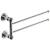 Ginger 4522S/PC 12" Pivoting Double Towel Bar From The Columnar Collection in Polished Chrome