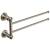 Ginger 4522S/SN 12" Pivoting Double Towel Bar From The Columnar Collection in Satin Nickel