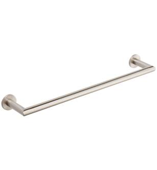 Ginger 4602/SN Kubic 18" Towel Bar With Plain Rosette in Satin Nickel