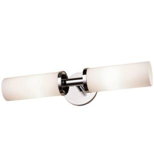 Ginger 4682L/PC Kubic 2 Light Bathroom Fixture in Polished Chrome