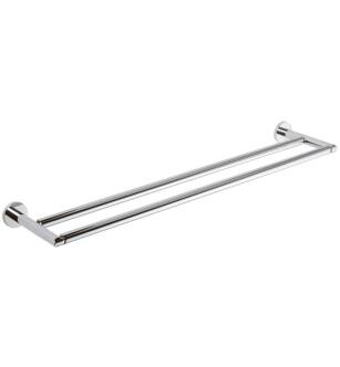 Ginger 0222-24/PC 24" Double Towel Bar From The Sine Collection in Polished Chrome