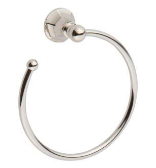 Ginger 621/PN Empire 7.1" Towel Ring in Polished Nickel