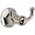 Ginger 611/PN Empire Double Robe Hook in Polished Nickel