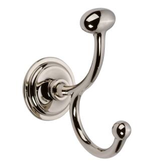 Ginger 2611/PN London Terrace Double Robe Hook in Polished Nickel