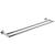 Ginger 4622-24/PC Kubic 24" Double Towel Bar With Plain Rosette in Polished Chrome