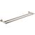 Ginger 4622-24/PN Kubic 24" Double Towel Bar With Plain Rosette in Polished Nickel