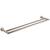 Ginger 4622-24/SN Kubic 24" Double Towel Bar With Plain Rosette in Satin Nickel