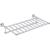Ginger 4543-24/PC 24" Hotel Shelf With Bar From The Columnar Collection in Polished Chrome