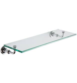 Ginger 4534T-18/PC 18" Tempered Glass Shelf From The Columnar Collection in Polished Chrome