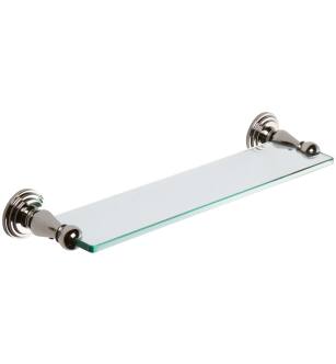 Ginger 1118T-18/PN Chelsea 18" Glass Shelf in Polished Nickel