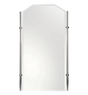 Ginger 642/PC Empire 26" X 36" Rectangular Framed Mirror in Polished Chrome