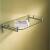 Ginger 0240-24/SN 24" Tempered Glass Hotel Shelf From The Sine Collection in Satin Nickel