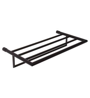 Ginger XX43S-24/MB Kubic 24" Brass Towel Rack in Matte Black
