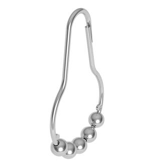 Ginger 1139SR/PC Set Of 12 Shower Curtain Rings in Polished Chrome