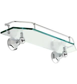 Ginger 635T-24/PC Empire 24" Shelf With Rail in Polished Chrome