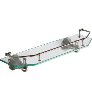 Ginger 635T-24/SN Empire 24" Shelf With Rail in Satin Nickel