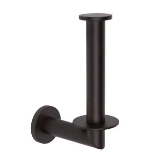 Ginger 4607/MB Kubic Single Post Spare Tissue Paper Holder in Matte Black
