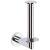 Ginger 4607/PC Kubic Single Post Spare Tissue Paper Holder in Polished Chrome