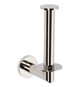 Ginger 4607/PN Kubic Single Post Spare Tissue Paper Holder in Polished Nickel