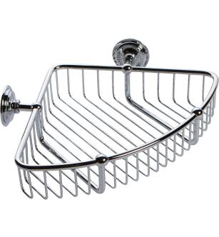 Ginger 26554/PC 9" Corner Basket From The London Terrace Collection in Polished Chrome