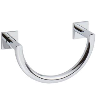 Ginger 5305/PC Dyad 7-4/5" Metal Towel Ring With Two Mounting Posts in Polished Chrome