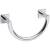 Ginger 5305/PC Dyad 7-4/5" Metal Towel Ring With Two Mounting Posts in Polished Chrome