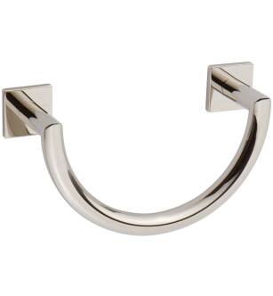 Ginger 5305/PN Dyad 7-4/5" Metal Towel Ring With Two Mounting Posts in Polished Nickel