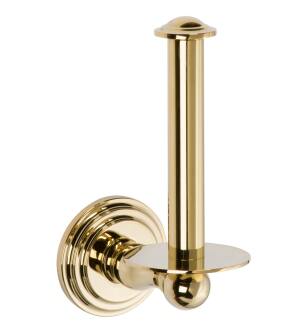 Ginger 1107/PB Chelsea Single Post Toilet Paper Holder in Polished Brass