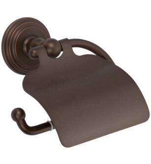 Ginger 1127/ORB Chelsea Single Post Toilet Paper Holder With Cover in Oil Rubbed Bronze (Hand Relieved)