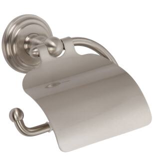 Ginger 1127/SN Chelsea Single Post Toilet Paper Holder With Cover in Satin Nickel