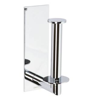 Ginger 2807/PC Surface Single Post Vertical Toilet Paper Holder in Polished Chrome