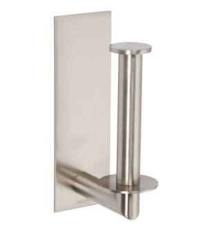Ginger 2807/SN Surface Single Post Vertical Toilet Paper Holder in Satin Nickel
