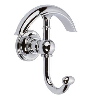 Ginger 4511/PC Columnar Double Robe Hook in Polished Chrome