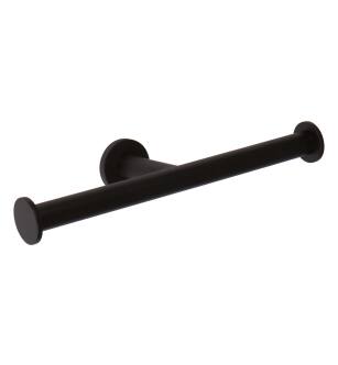 Ginger 4609/MB Kubic Single Post Double Roll Tissue Paper Holder in Matte Black