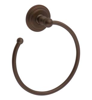 Ginger 1121/ORB Chelsea 7" Wall Mounted Towel Ring in Oil Rubbed Bronze (Hand Relieved)