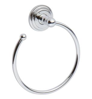 Ginger 1121/PC Chelsea 7" Wall Mounted Towel Ring in Polished Chrome