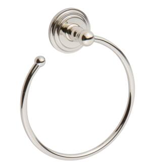Ginger 1121/PN Chelsea 7" Wall Mounted Towel Ring in Polished Nickel