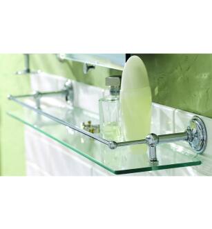 Ginger 2635-24TSCL 24" Tempered Replacement Glass Shelf From The London Terrace Collection