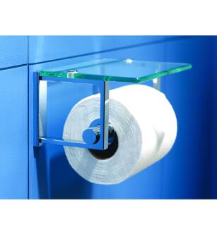 Ginger 3027G Tempered Replacement Glass For Toilet Toilet Paper Holder From The Frame Collection