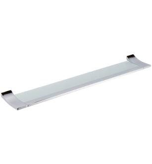 Ginger 4734T-24/PC Cinu 24 Inch Tempered Glass Shelf in Polished Chrome