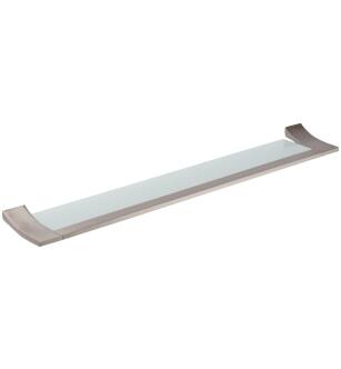 Ginger 4734T-24/SN Cinu 24 Inch Tempered Glass Shelf in Satin Nickel